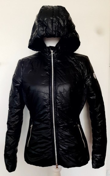 Anky jas stepped zwart, zilver-zilver