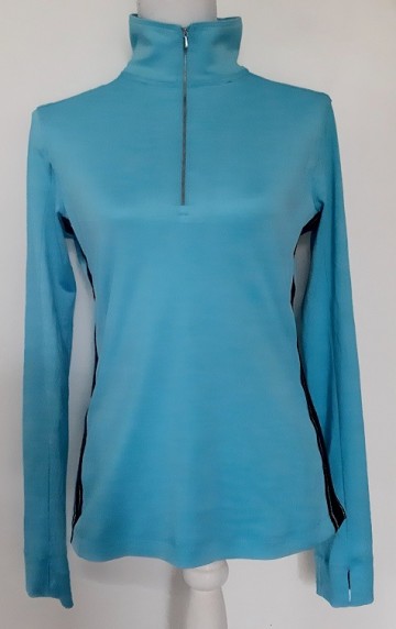 Anky longsleeve half zip lichtblauw