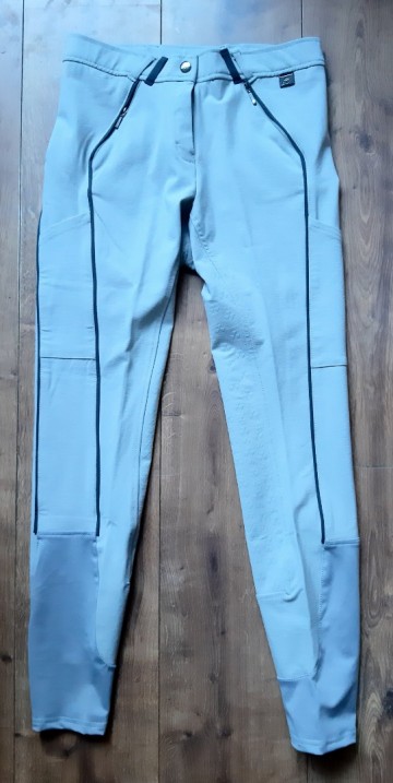 ELT rijbroek 38 lichtgrijs