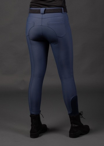 Rijbroek winterblues staalblauw