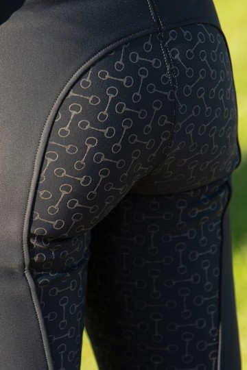 Rijbroek Ladis full grip jet black