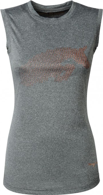 Tanktop just ride rosegold groen