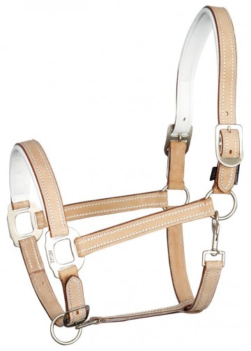 Halster leder cremello