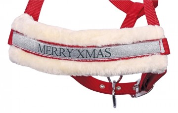 Halsterset Christmas rood