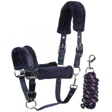 Halsterset Denici Cavalli purple passion peacoat