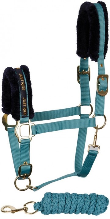 Halsterset Just ride Ocean teal
