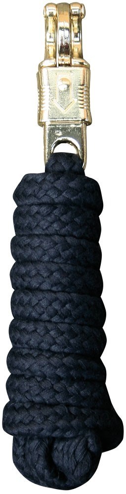 Halstertouw paniekhaak zwart