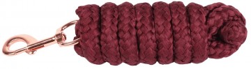 halstertouw soft musketon rosegold bordeaux