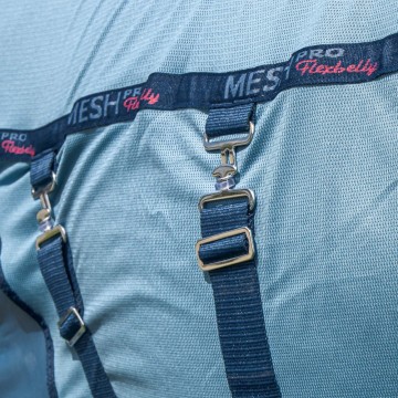 Harry's Horse vliegendeken mesh pro belly blue heaven