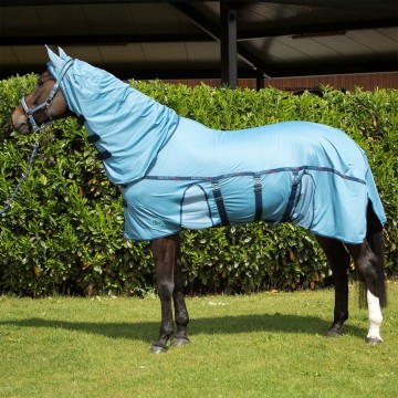 Harry's Horse vliegendeken mesh pro belly blue heaven