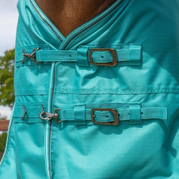 Regendeken Thor 0 grams fleece gevoerd teal