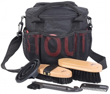 Poetstas Stout coral-zwart