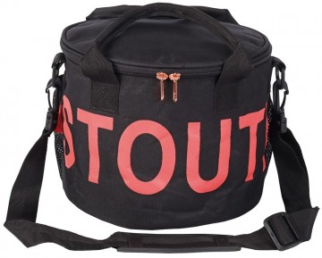 Poetstas Stout coral-zwart