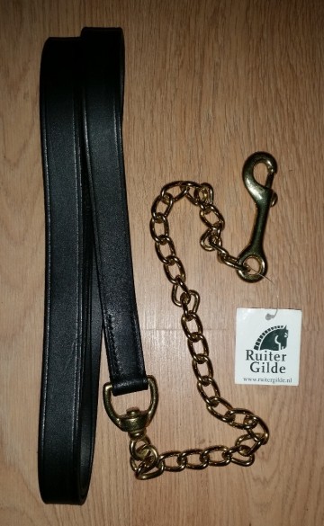 Hengstenketting zwart goud