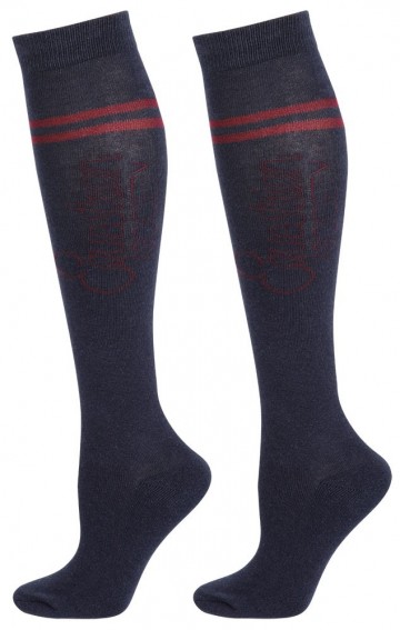 Rijsokken Equestrian blueberry