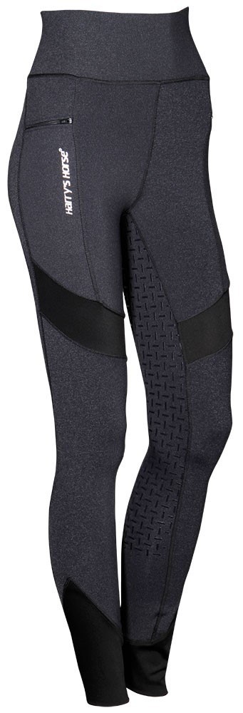 Equitights melange zwart