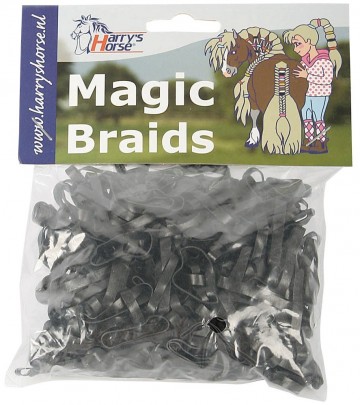 Harry's Horse magic braids zwart