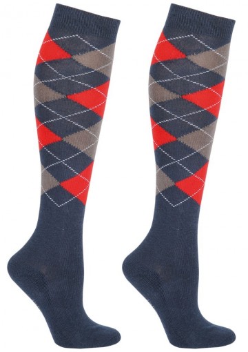 sokken argyle dress blue