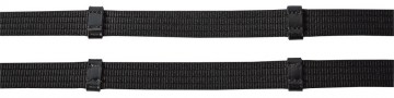 Teugels webband zwart