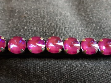 Frontriem bling fuchsia