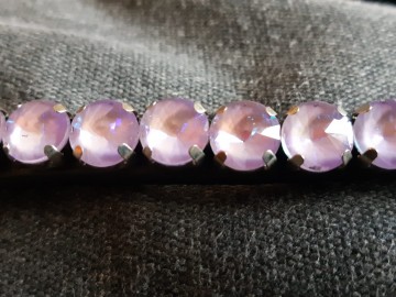 Frontriem bling lichtroze