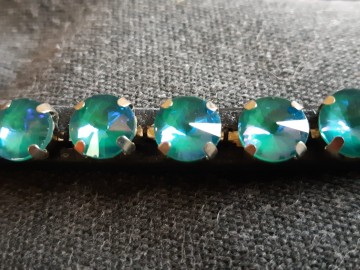 Frontriem bling turquoise