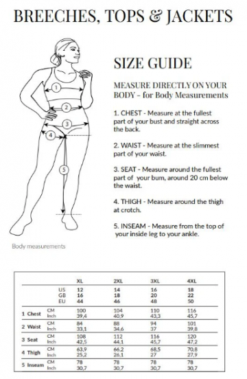Psos curvy ella size guide