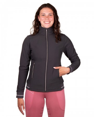 Qhp softshell jas lieke antraciet