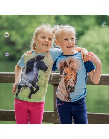 Red horse t shirt ollie baby blue en blue 1