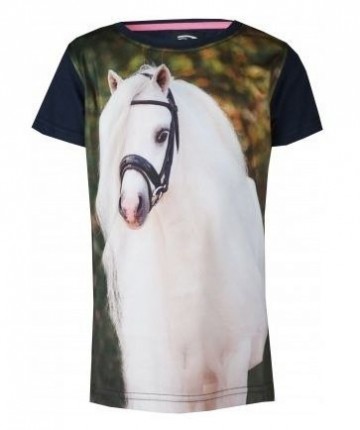 Red horse t shirt ollie blue