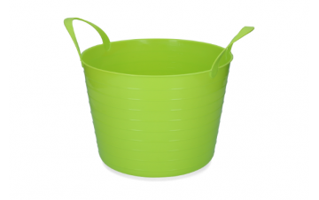 Flexibele emmer v-trug lime