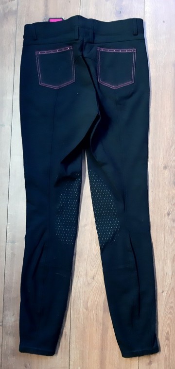 5. Rijbroek zwart roze